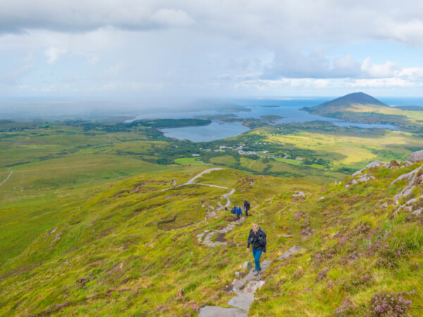 Hiking on Diamond Hill on a Hillwalk Tours self-guided hiking holiday
