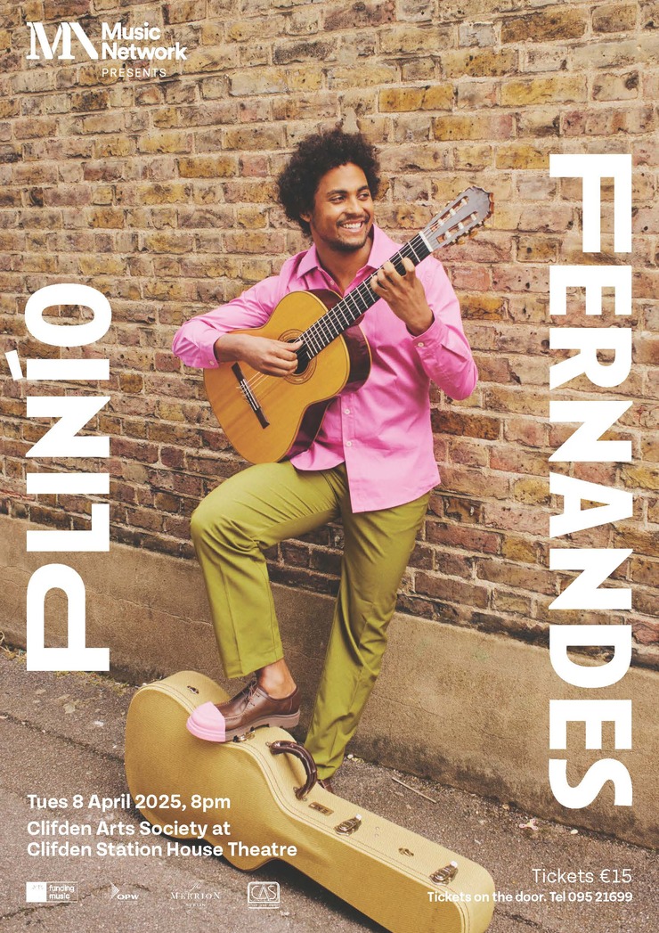 Plínio Fernandes guitar performs in Clifden Music Network Concert Events Clifden