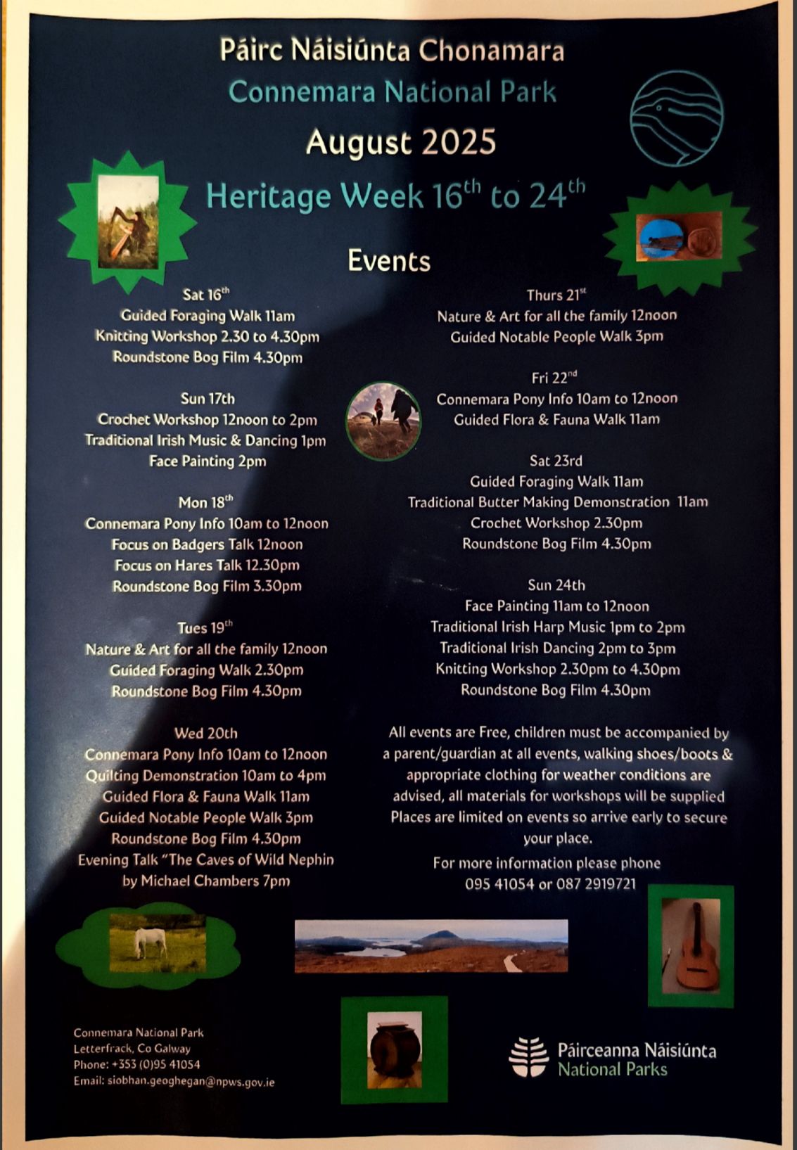Connemara National Park Heritage Week