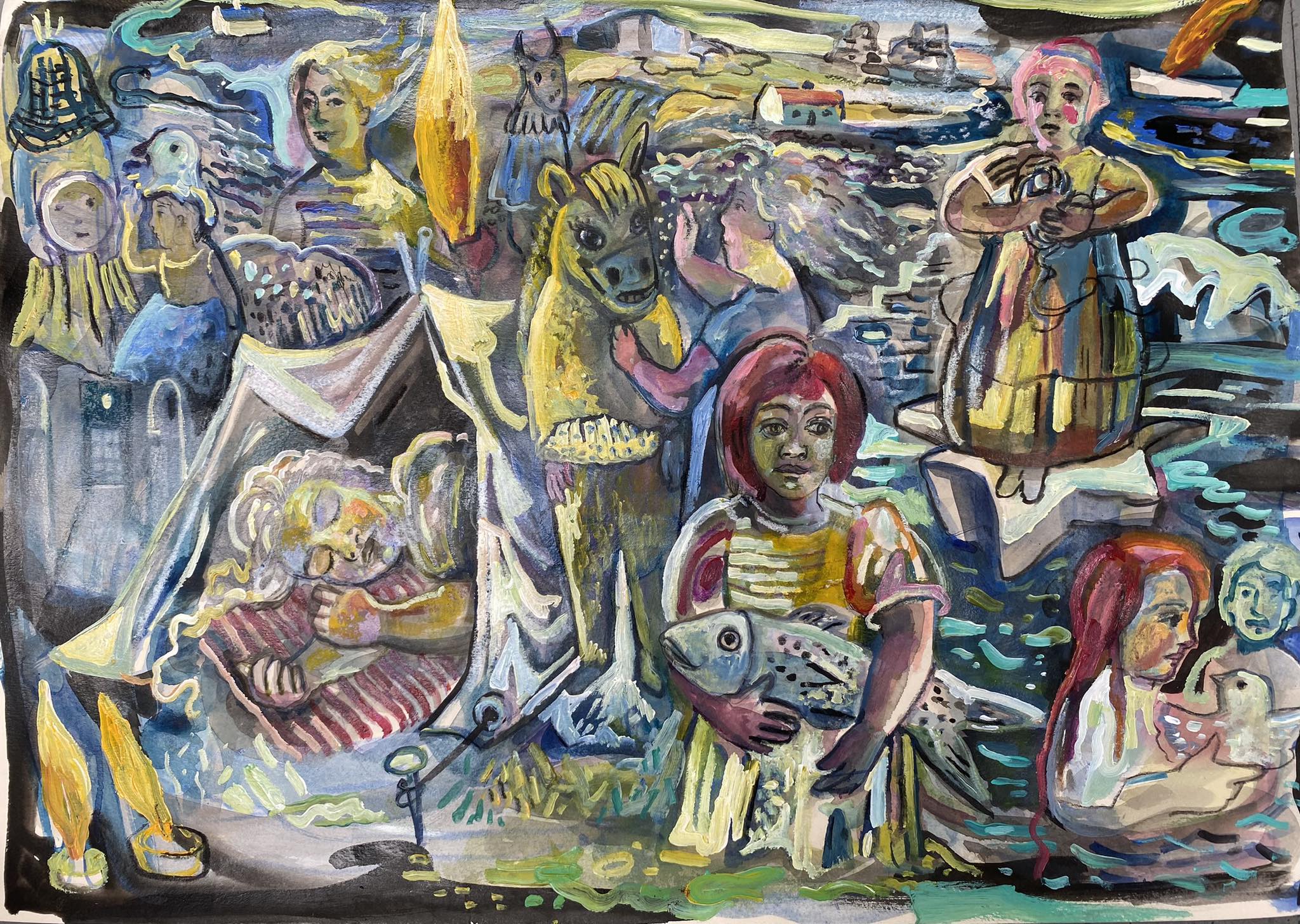 Artist Studio Open Event Roundstone Rosie McGurran