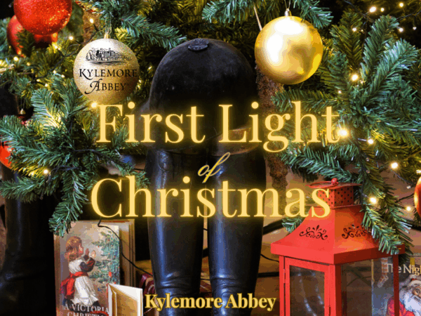 First Light of Christmas at Kylemore Abbey